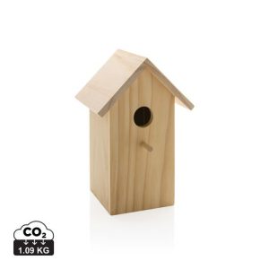 L'objet publicitaire Maison pour oiseaux en bois